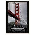 wallsthatspeak 21x33 Black Picture Frame for Puzzles Posters Photos or Artwork
