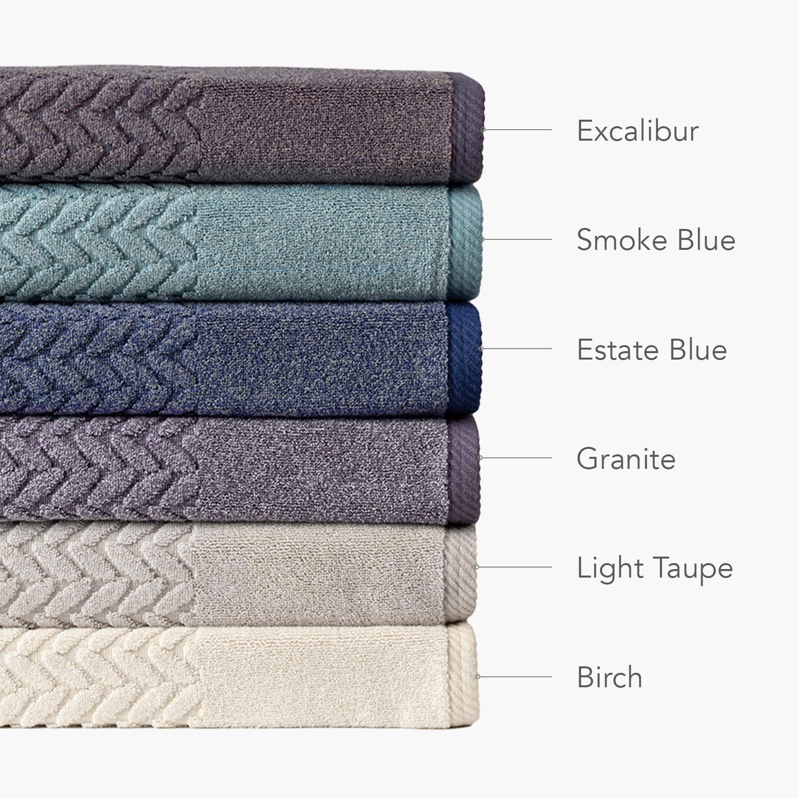 Texere 100% Organic Cotton Jacquard 650 Gsm Premium Bath Towel Sets - Extra Absorbent Quick Dry And Plush, 2 Large Bath Towels,