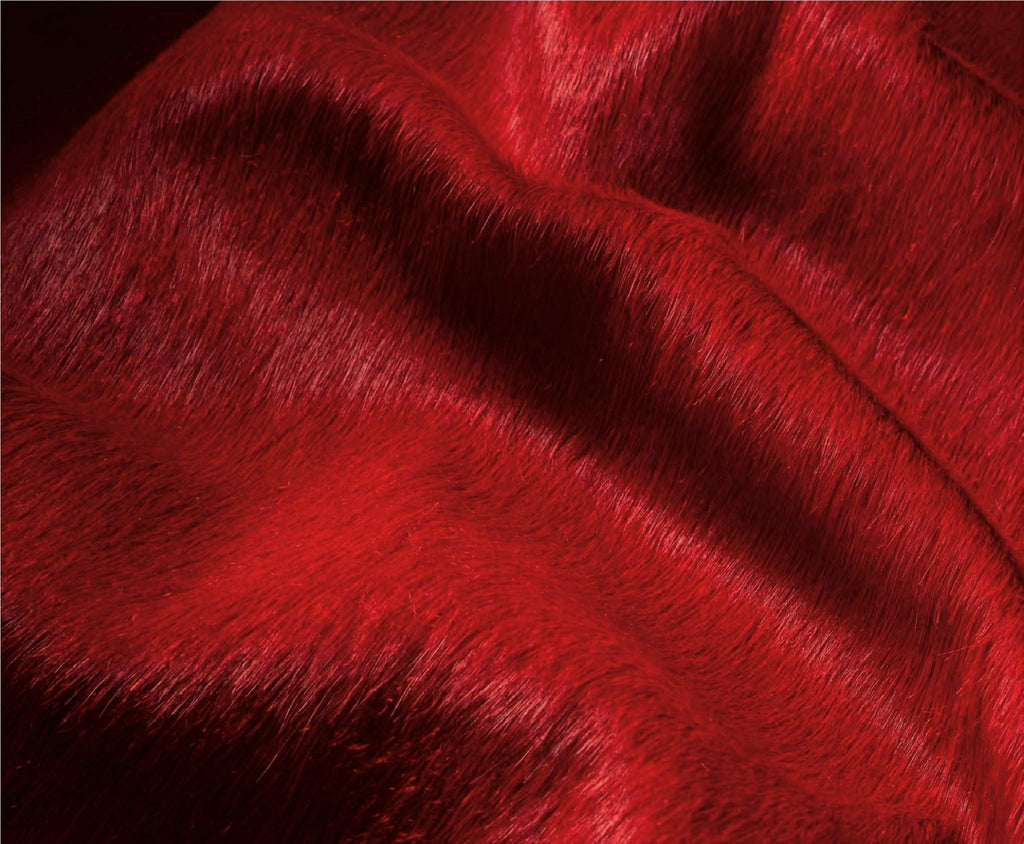 HomeRoots Cowhide, Microsuede 6' X 7' Cowhide Rug - Firecracker
