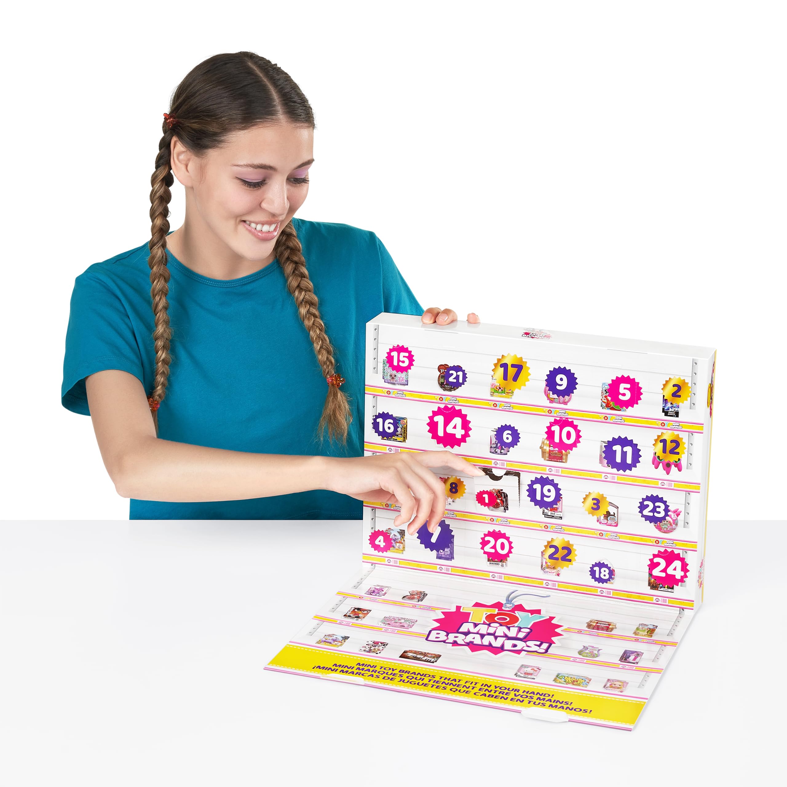 Mini Brands Toys Limited Edition Advent Calendar By Zuru - 24 Day Advent Calendar 2023, Includes 4 Exclusive Minis, Real Miniatu