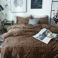 Lifetb Leopard Comforter Set Full Comforter Set 3 Pieces Leopard Print Comforter Fluffy Soft Microfiber Bedding Set For All Seas