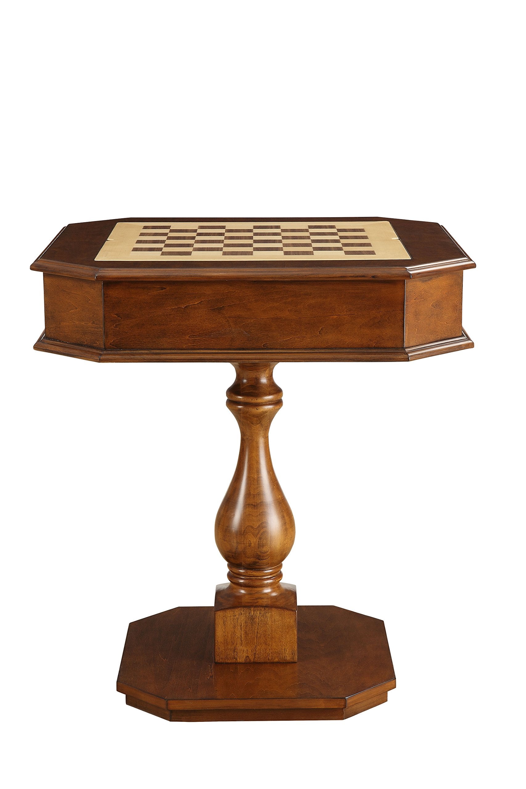 Acme Bishop 1-Drawer Wooden Game Table In Cherry