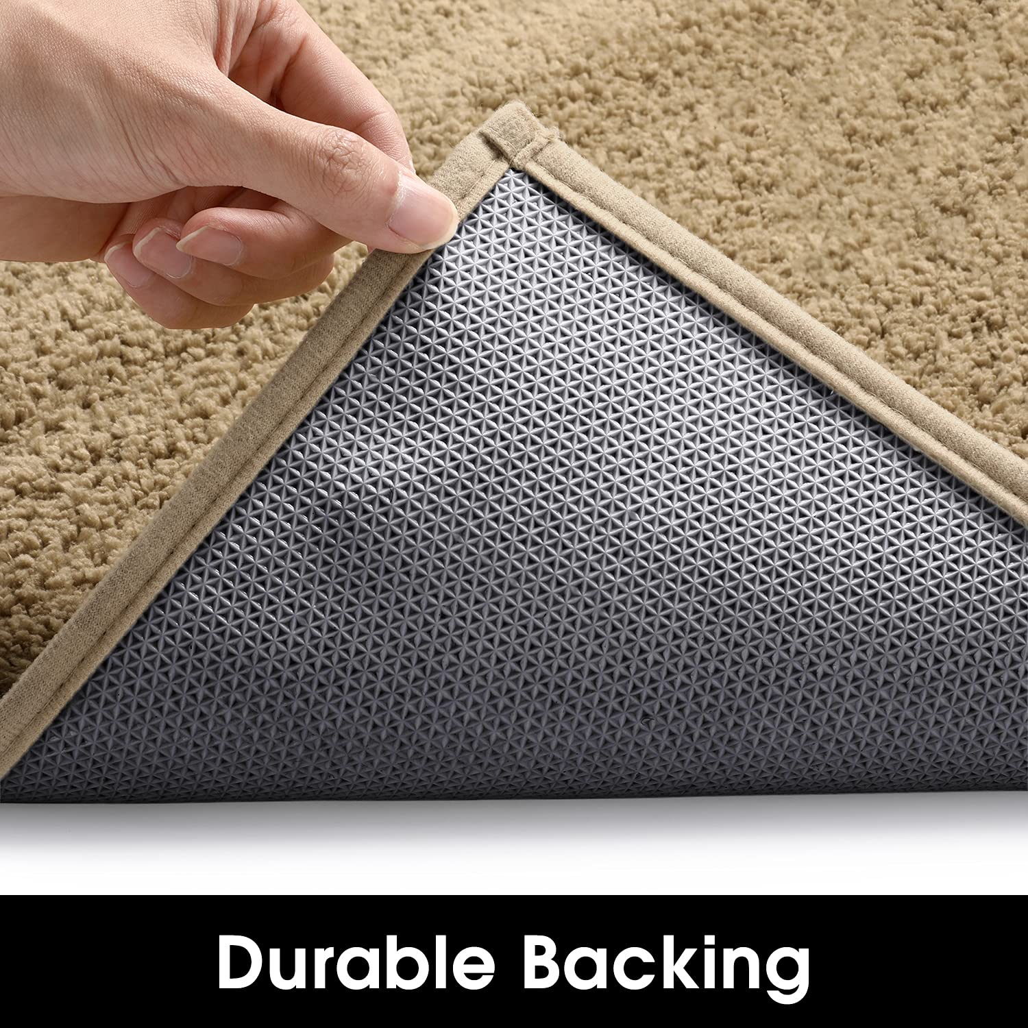 Homeideas Door Mats Indoor, 20'X32' Super Absorbent Non Slip Rugs For Entryway, Front Back Welcome Doormat Dirt Trapper (Beige)