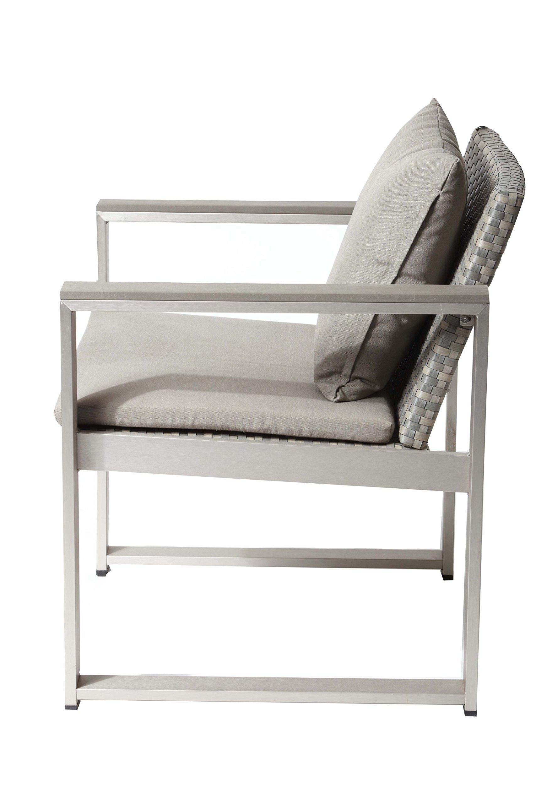 Pangea Home Chester Ch Brshgy Chair, Grey