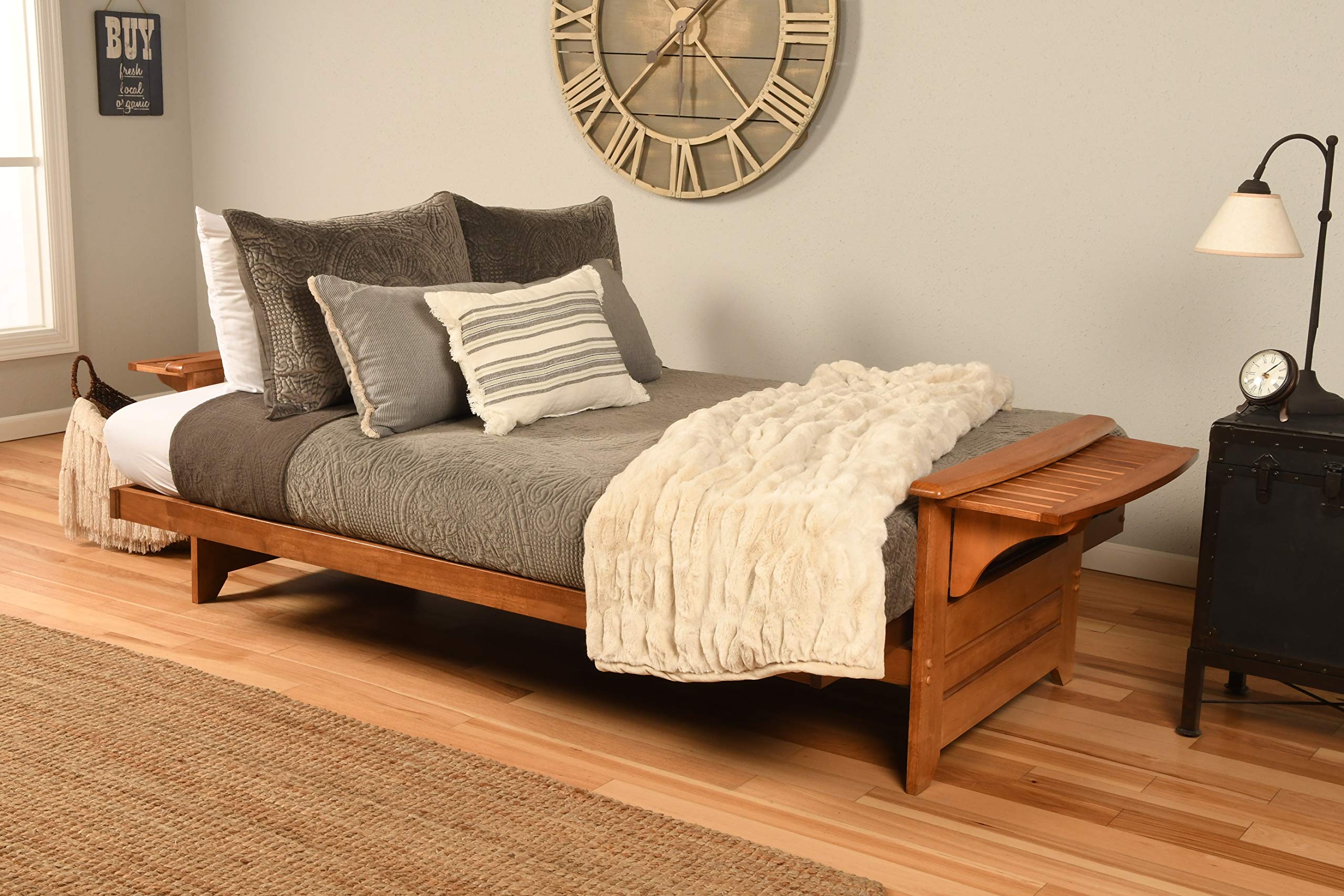 Kodiak Furniture Phoenix Full-Size Traditional Hardwood Frame In Barbados Brown