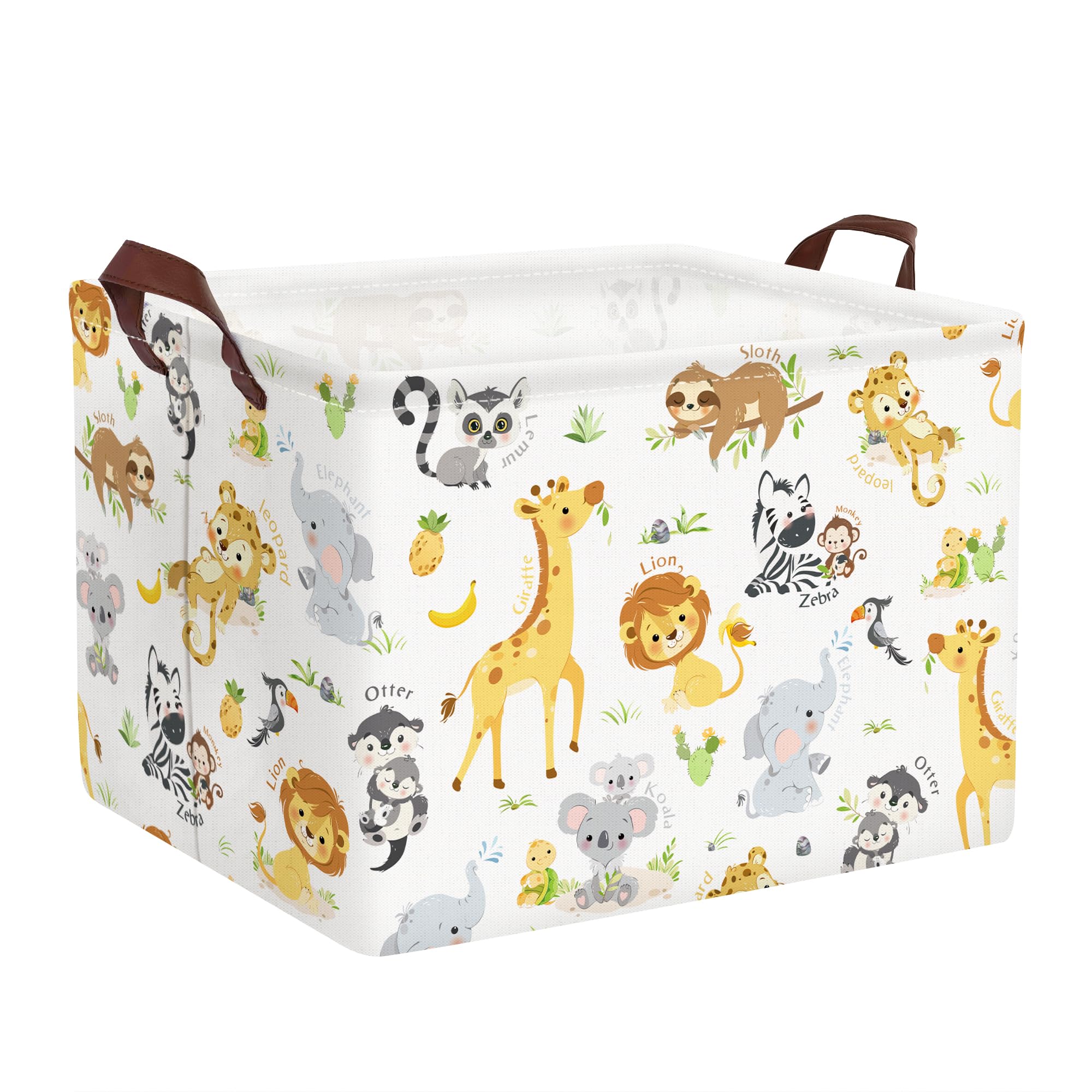 Clastyle Rectangular Baby Storage Basket Large Collapsible Kid Toy Bin Nursery Classroom Books Shelf Basket Shower Towel Gift Ba