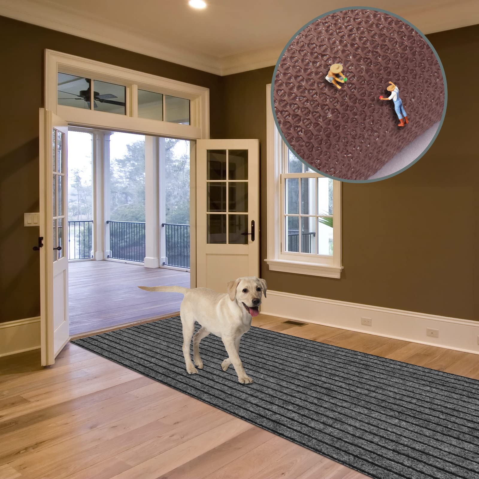 Custom Size Runner Rug 4 Ft X 6 Ft, Zgr 2-82Ft Carpet Runners Hallway Entryway Kitchen Garage Laundry Room Area Rugs With Non-Sl