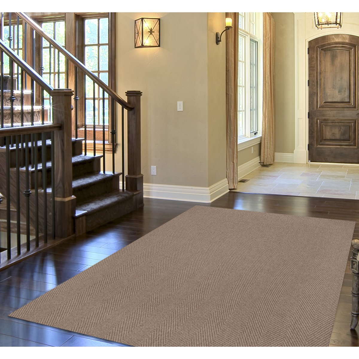 Dalyn Rugs Monaco Sisal Area Rug, 5' X 7'6", Putty