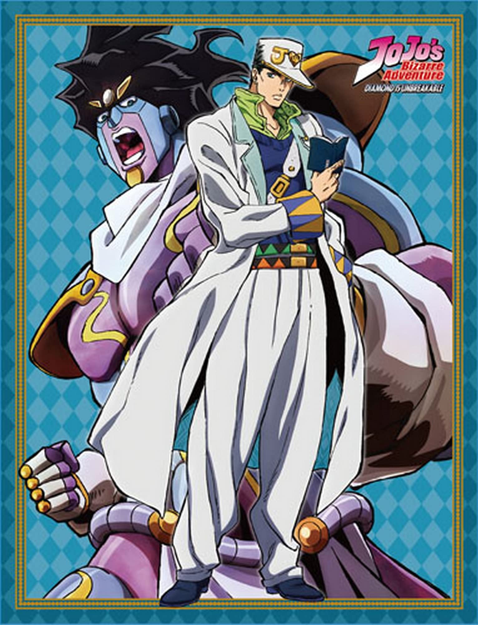 Great Eastern Entertainment Jojo S3 - Jotaro & Star Platinum Sublimation Throw Blanket