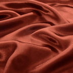 Treely 6 Piece Satin Sheets Queen Size Silky Smooth Orange Rust Satin Sheet Set With Deep Pocket, Satin Fitted Sheet, Flat Sheet