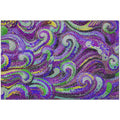 Seabreeze Sz14 Purple Coastal Rug Rectangle 5' X 7 ' 6"