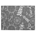 Harbor Ha9 Grey Coastal Rug Rectangle 3' X 5'