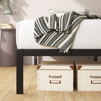 Zinus Mia Metal Platform Bed Frame, Twin, Black, Steel, No Box Spring Needed, Easy Assembly, Model AZ-ASMP-15T
