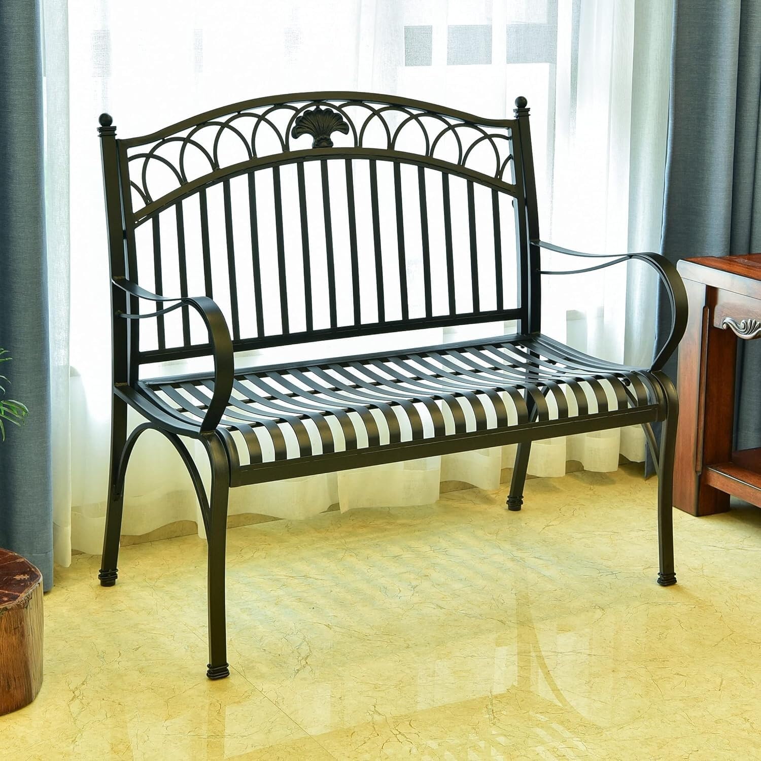 International CaravanInternational Caravan Segovia Iron Loveseat