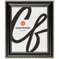Craig Frames Victoria, 19x34 Picture Frame, Ornate Black and Gold