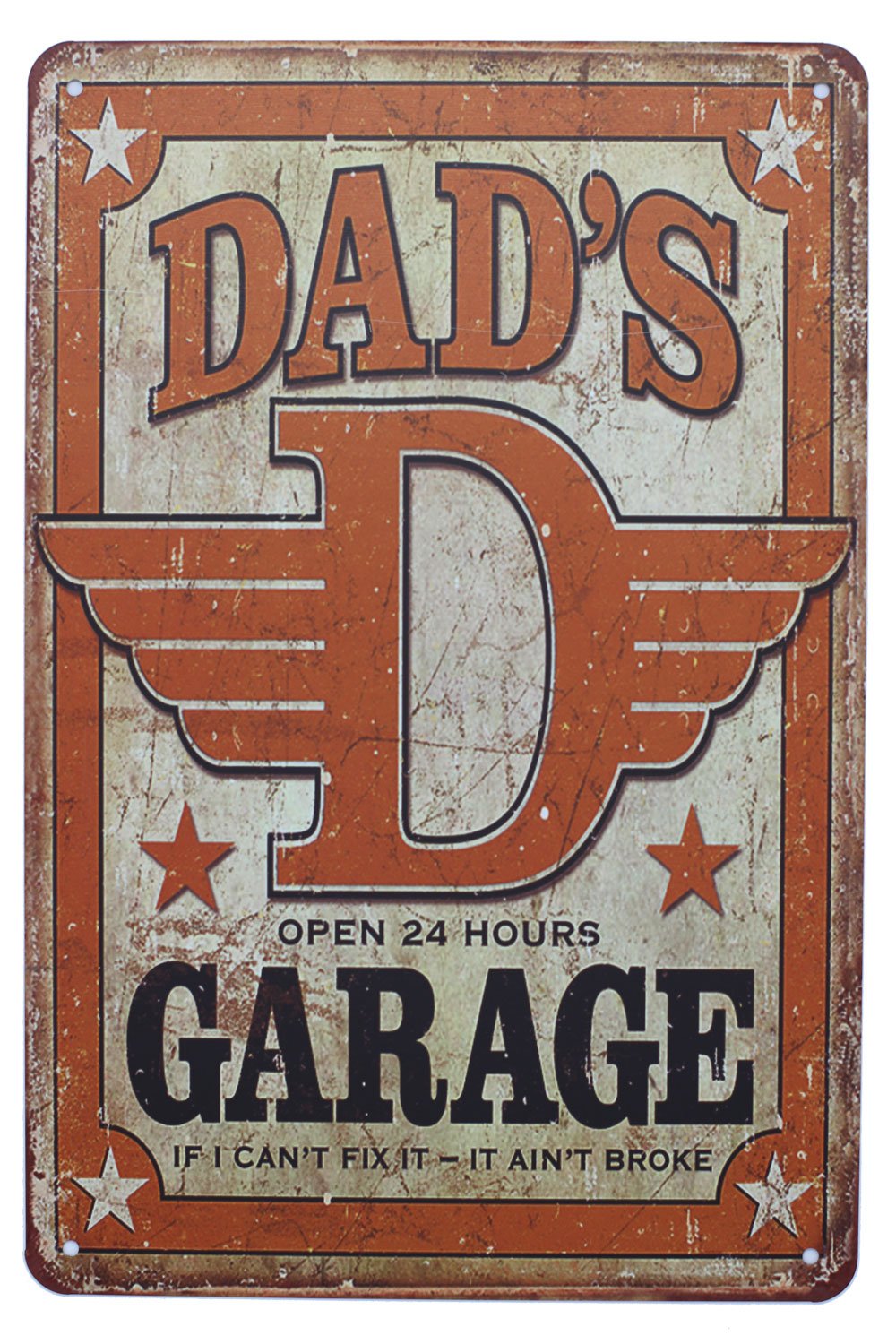 UOOPAI Dads Garage Vintage Metal Tin Sign Antique Plaque Wall Art Poster Garage Home Decor