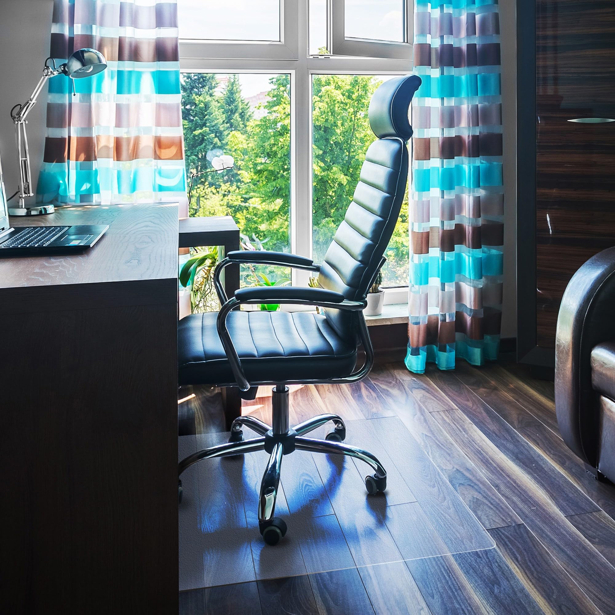 Floortex Polycarbonate Chair Mat 47" x 30" for Hard Floors, 12197519ER, Clear