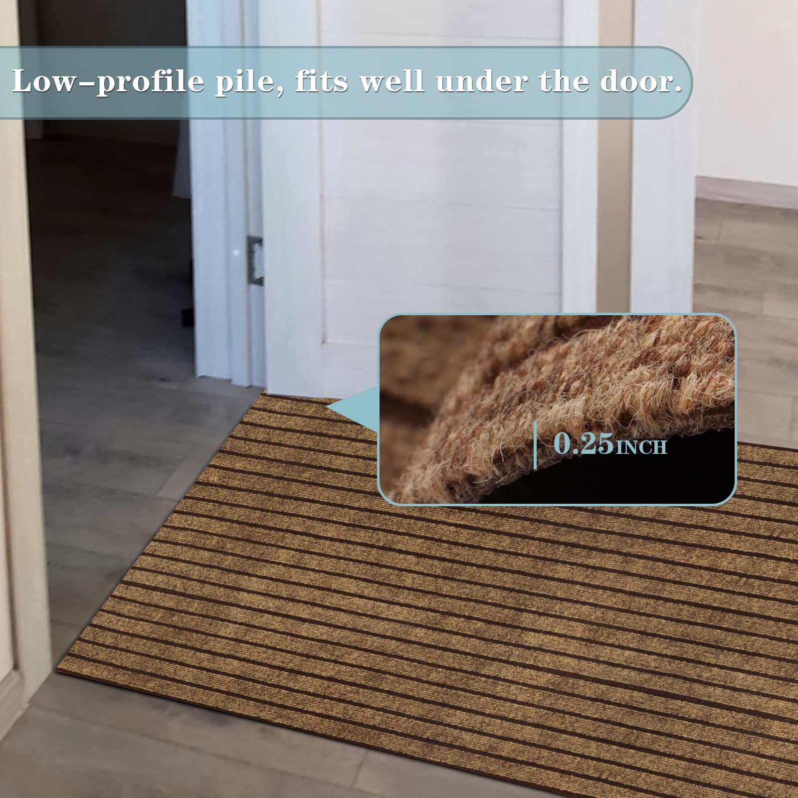 Runner Rug 3Ft X 80Ft, Ayoha 2'-82' Utility Carpet Runner For Entryway Hallway Aisles Balcony Garages, Area Rugs With Non-Slip R