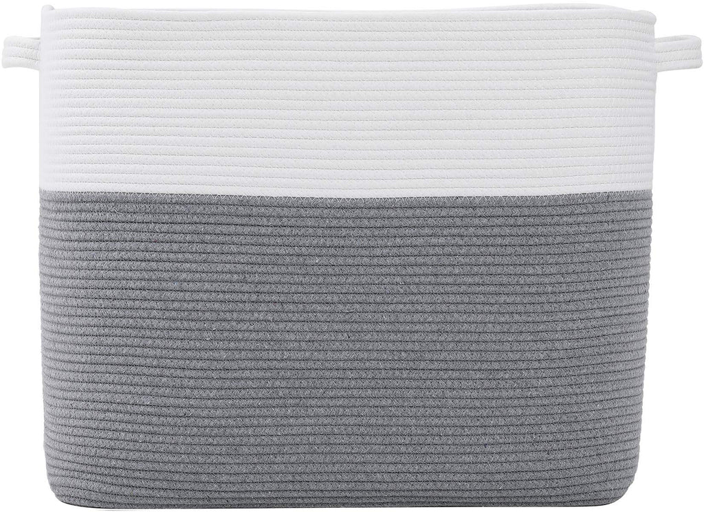 22'x14'x18' Mega Size Rectangular Extra Large Storage Basket, Rectangular Cotton Rope Storage Baskets, Woven Laundry Hamper, 