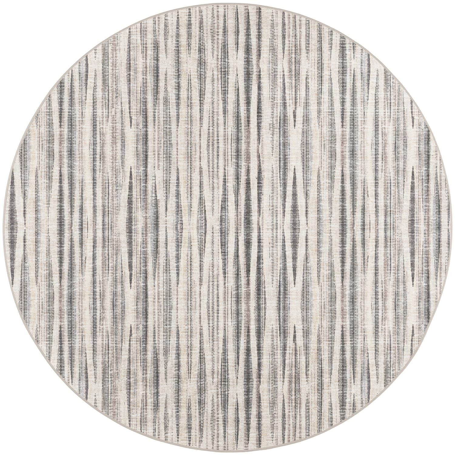 Amador Aa1 Ivory Transitional Rug Round 8' X 8'