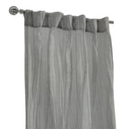 Richmark International Paloma Sheer Dual Header Curtain Panel 52 X 108 In Grey