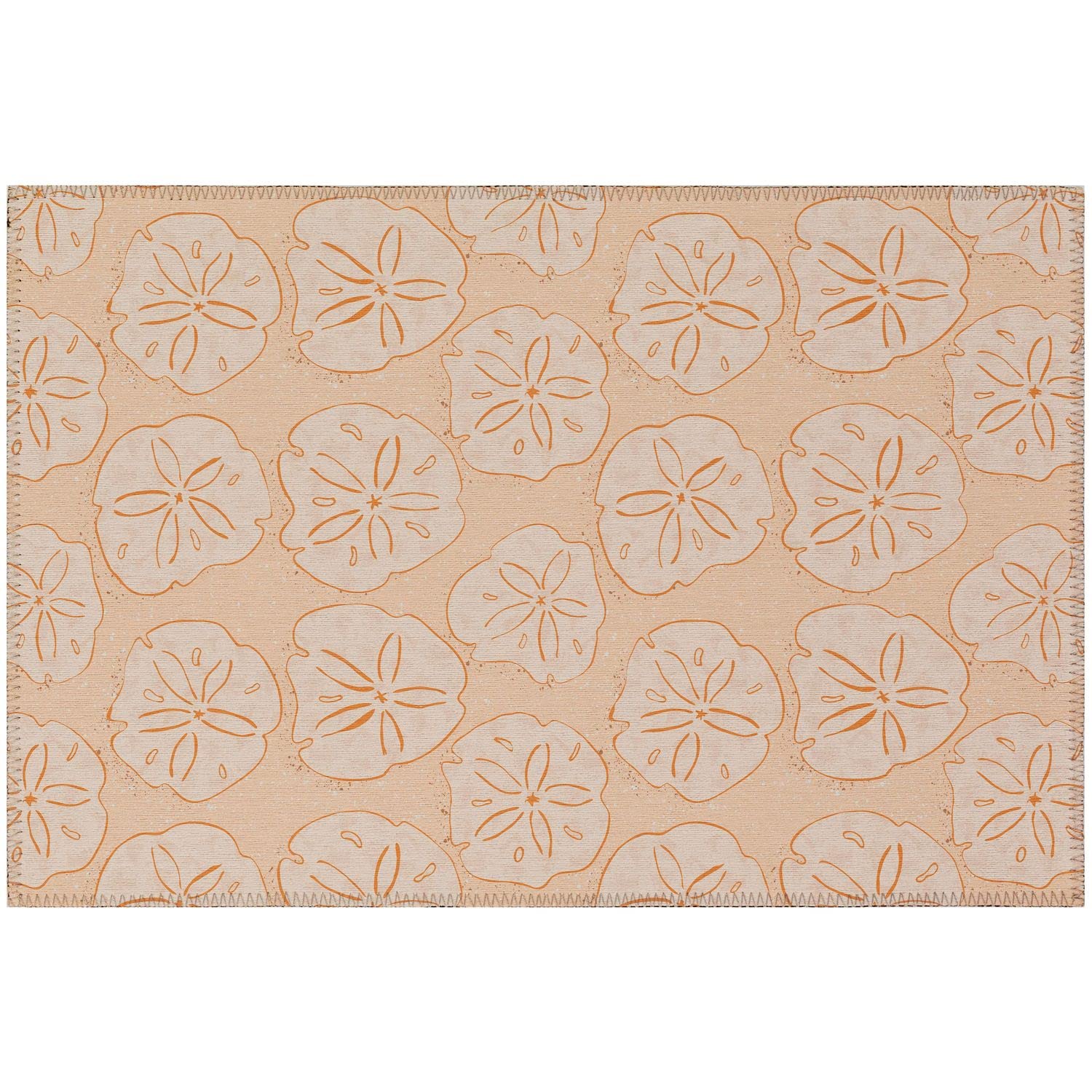 Seabreeze Sz10 Orange Coastal Rug Rectangle 10' X 14'