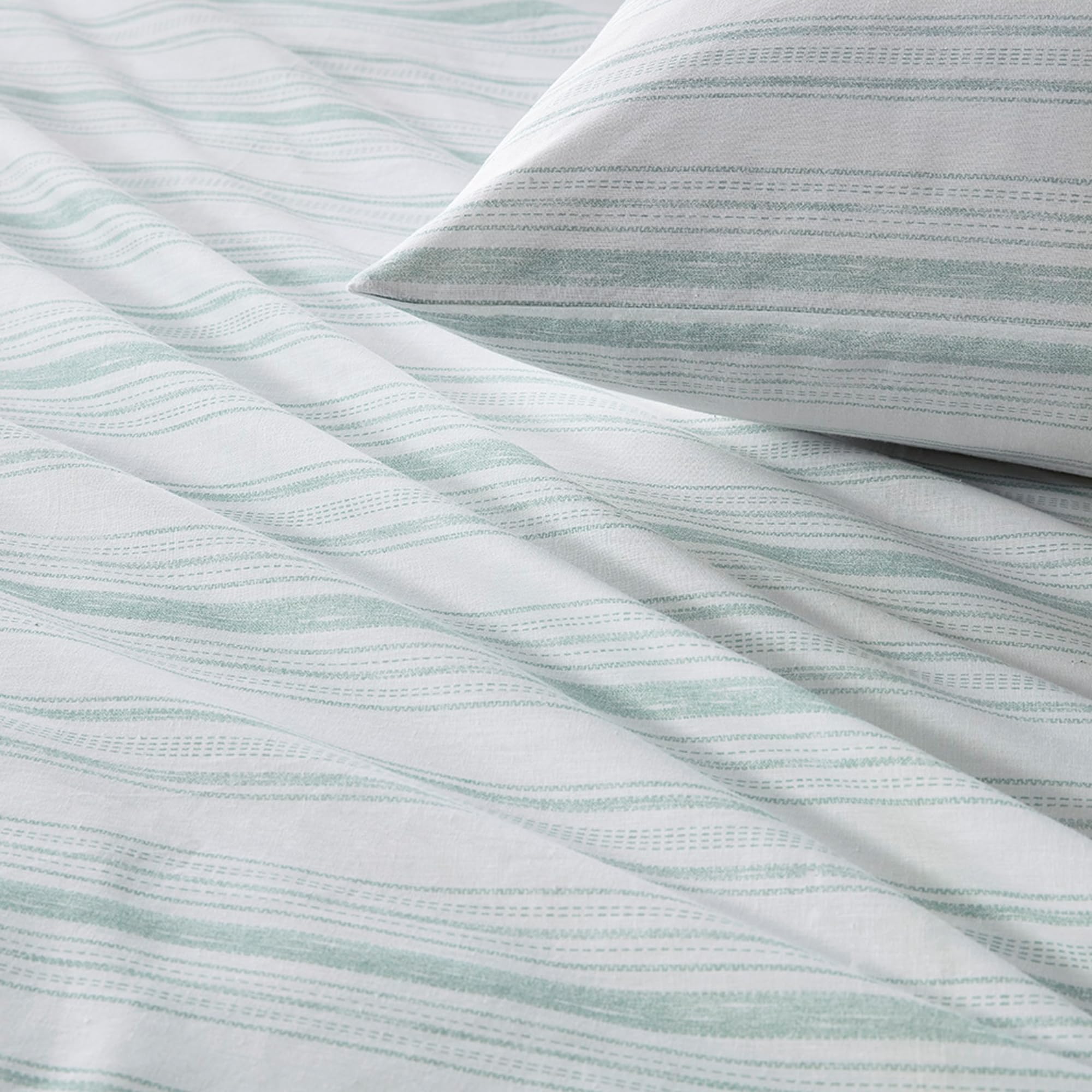 Comfort Spaces 100% Cotton Sheet Set Breathable, Lightweight, Soft With 14' Elastic Pocket Fits Up To 16' Mattress, All Season Cozy Bedding, Matching Pillow Case, King Good Vibes 4 Piece
