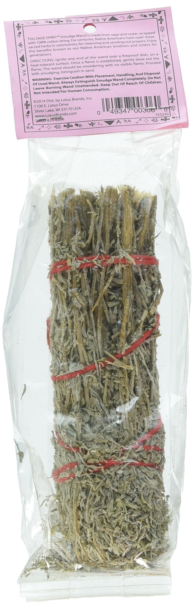 Sage Cedar Smudge Wand 6-76-7Sage Spirit