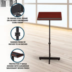 Oklahoma Sound Portable Presentation Lectern, Mahogany