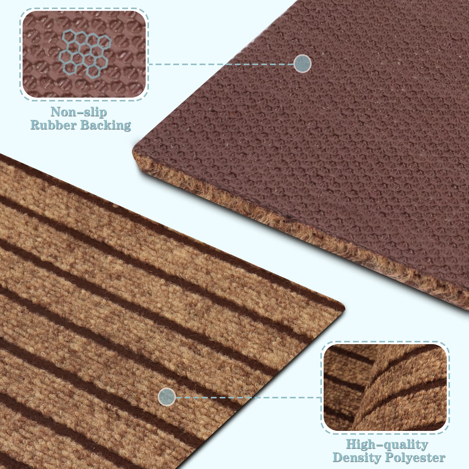 Runner Rug 2Ft X 49Ft, Ayoha 2'-82' Utility Carpet Runner For Entryway Hallway Aisles Balcony Garages, Area Rugs With Non-Slip R