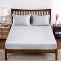100% Bamboo Viscose Fitted Sheet California King Size, Fitted Sheet Only, 400 Thread Count Fitted Sheet Gray,8'- 16' Deep Pock