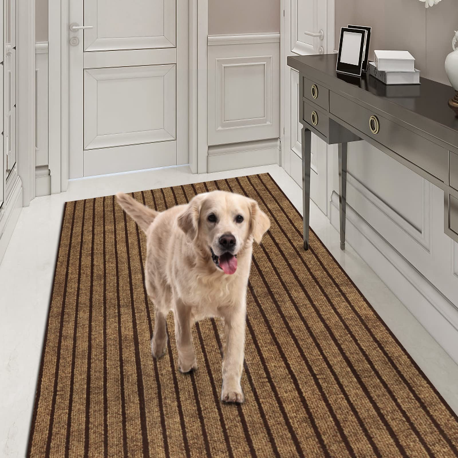 Runner Rug 2FT x 75FT, AYOHA 2'-82' Utility Carpet Runner for Entryway Hallway Aisles Balcony Garages, Area Rugs with Non-Slip R