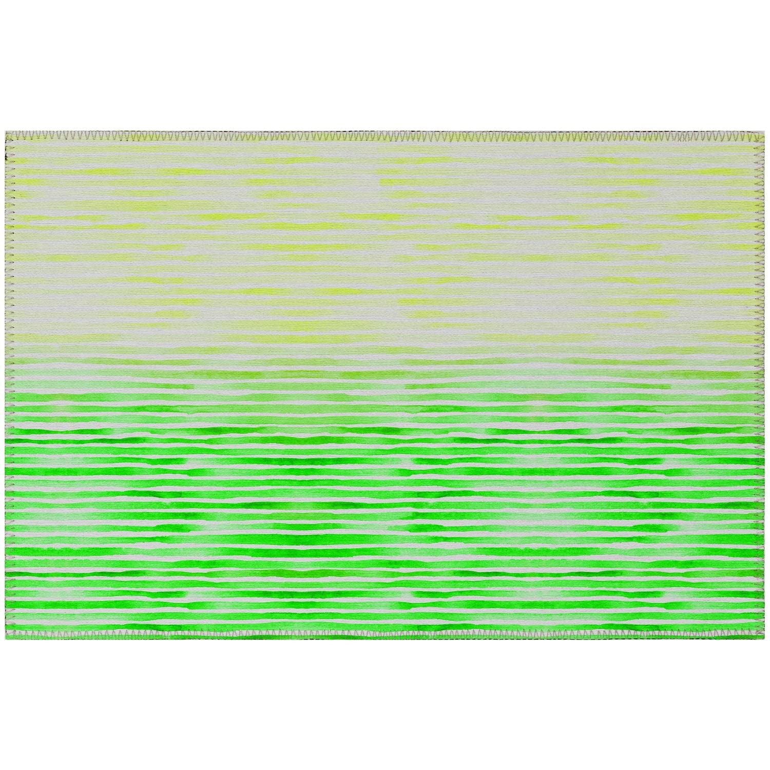 Seabreeze Sz8 Green Coastal Rug Rectangle 5' X 7 ' 6"