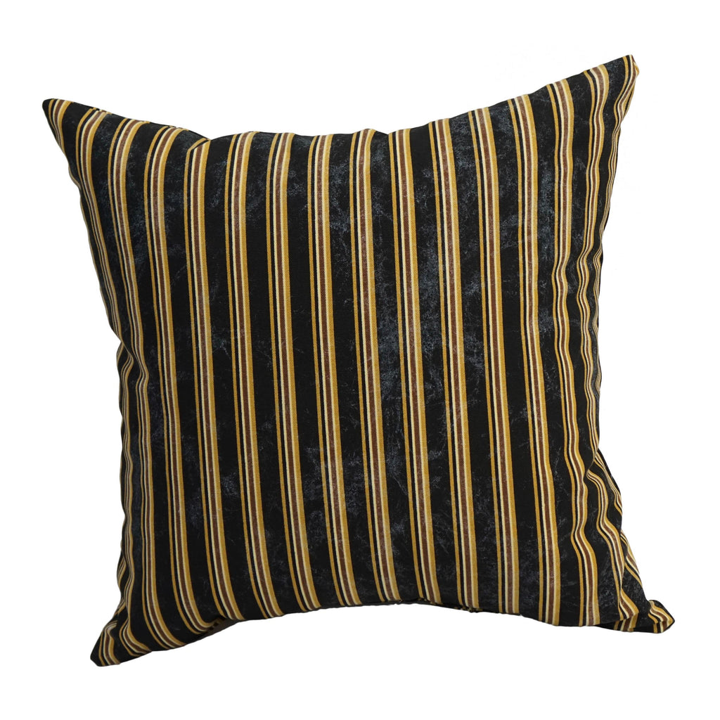 Blazing Needles Printed Throw Pillow, 17", Midnight Stripe