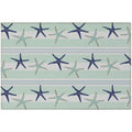 Seabreeze Sz12 Blue Coastal Rug Rectangle 8' X 10'