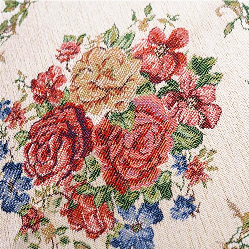 Ukeler Vintage Traditional & Modern Rugs Home Decor Collection Floral Design Large Round Carpet, 4'X4'