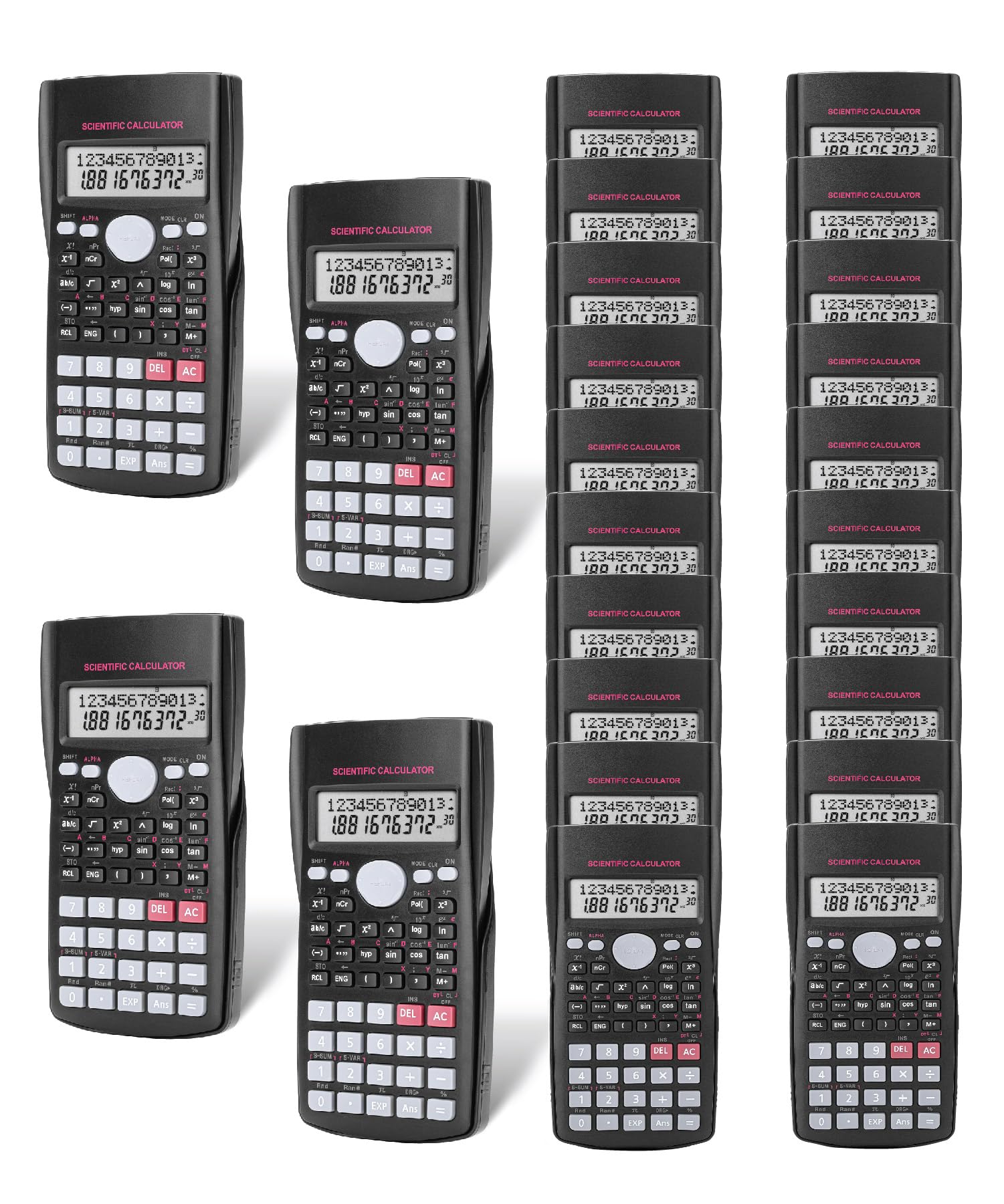 Mr. Pen- Scientific Calculators, 24 Pack, 2 Line, 240 Functions, 12 Digit Math Calculator Scientific With Protective Hardcover