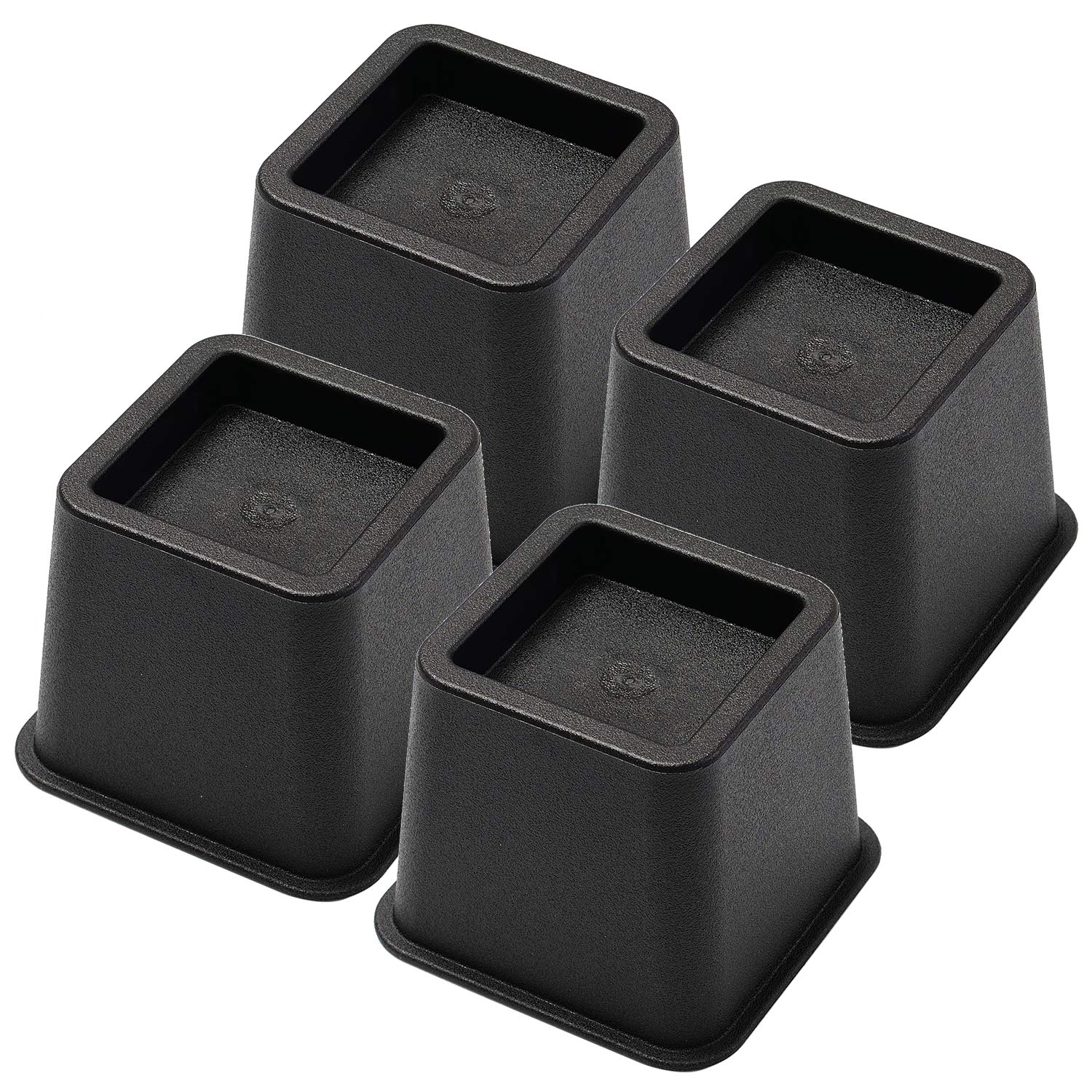 Bed Risers 3 Inch, Heavy Duty Square Furniture Frame Lift For Couch, Chair, Desk, Sofa And Bunk Bedpost, Set Of 4