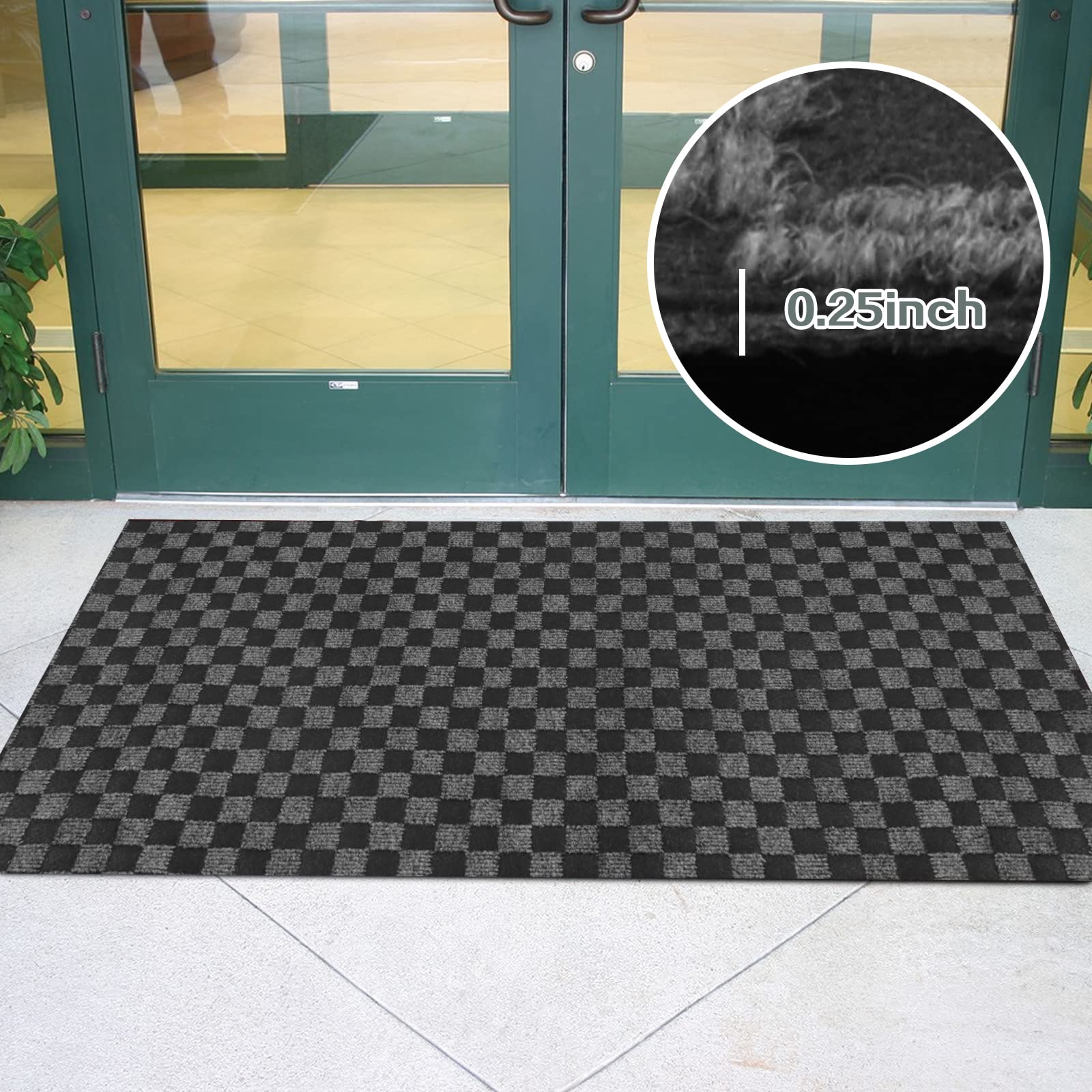 Custom Size Runner Rug 2 Ft X 12 Ft, Zgr 2-82Ft Carpet Runners Hallway Entryway Kitchen Garage Laundry Room Area Rugs With Non-S