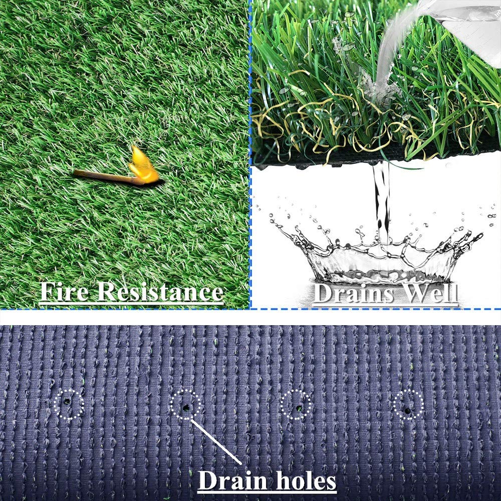 Artificial Grass Synthetic Lawn (0.7' Custom Sizes) -10Ftx77Ft Indoor/Outdoor Grass Carpet, Easy Installation Multi-Use Astrotu
