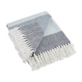 Dii Herringbone Striped Collection Cotton Throw Blanket, 50X60, Blue