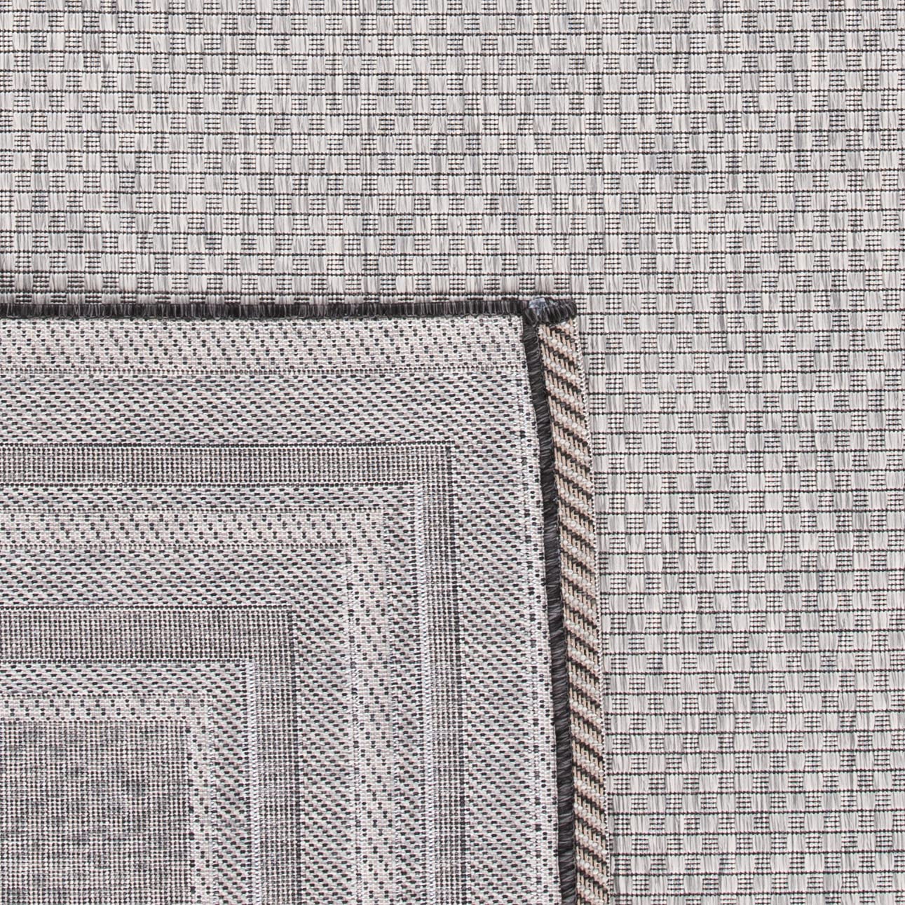 Safavieh Courtyard Collection 6'7' X 9'6' Light Grey/Black Cy8475 Indoor-Outdoor Waterproof Easy-Cleaning Patio Backyard Mudroom Area-Rug
