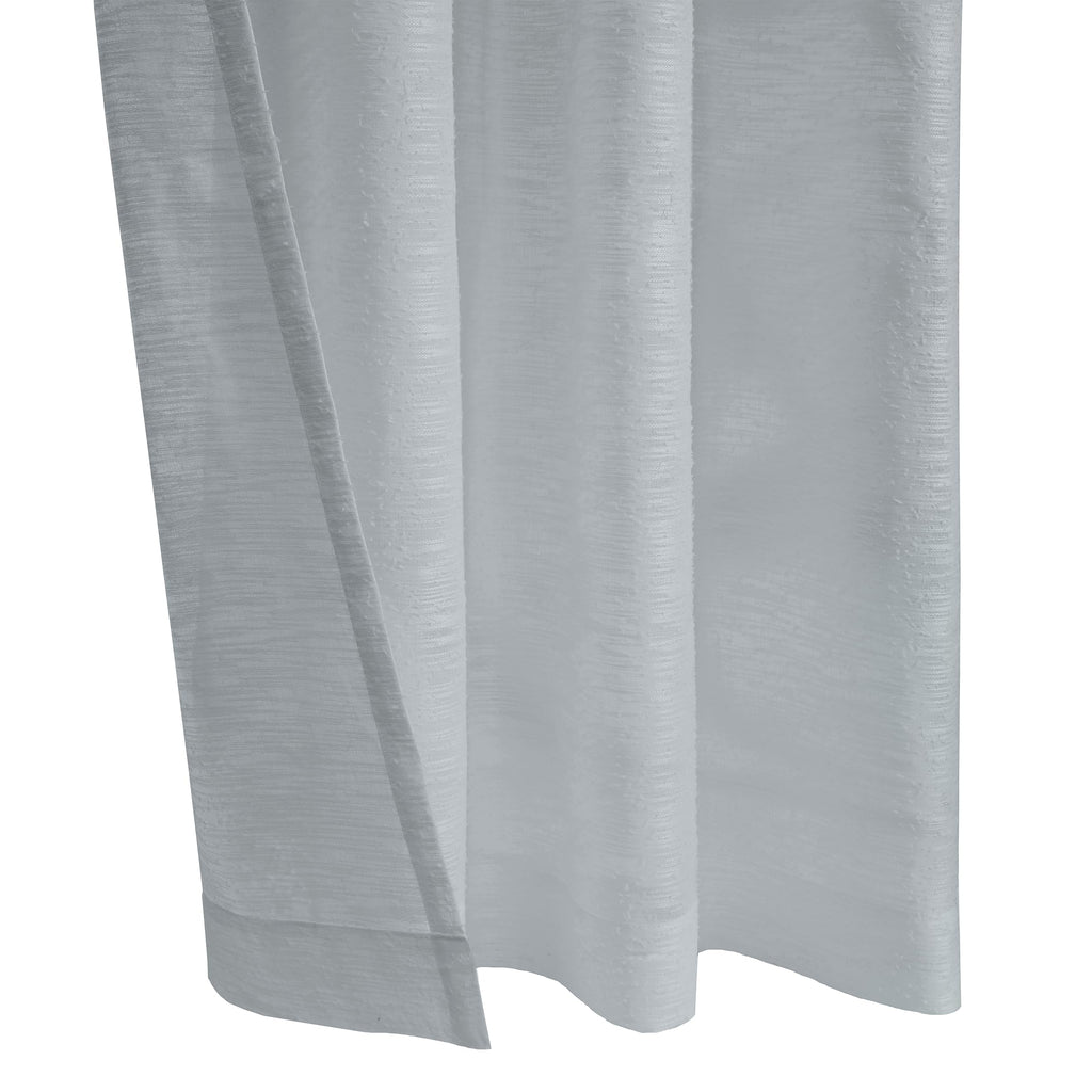 Richmark International Boucle Sheer Grommet Curtain Panel 52 X 108 Light Grey