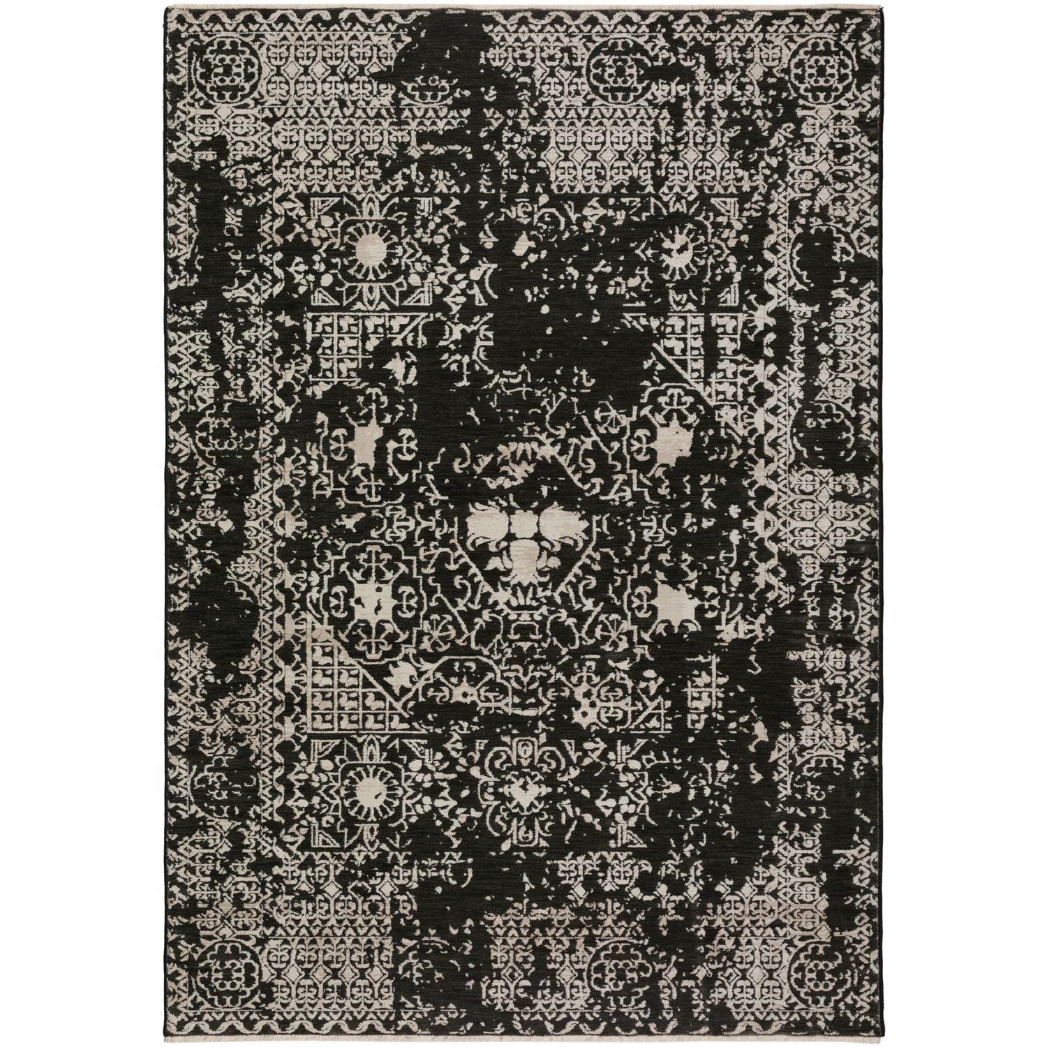 Antalya Ay3 Black Transitional Rug Rectangle 9' X 13 ' 2"