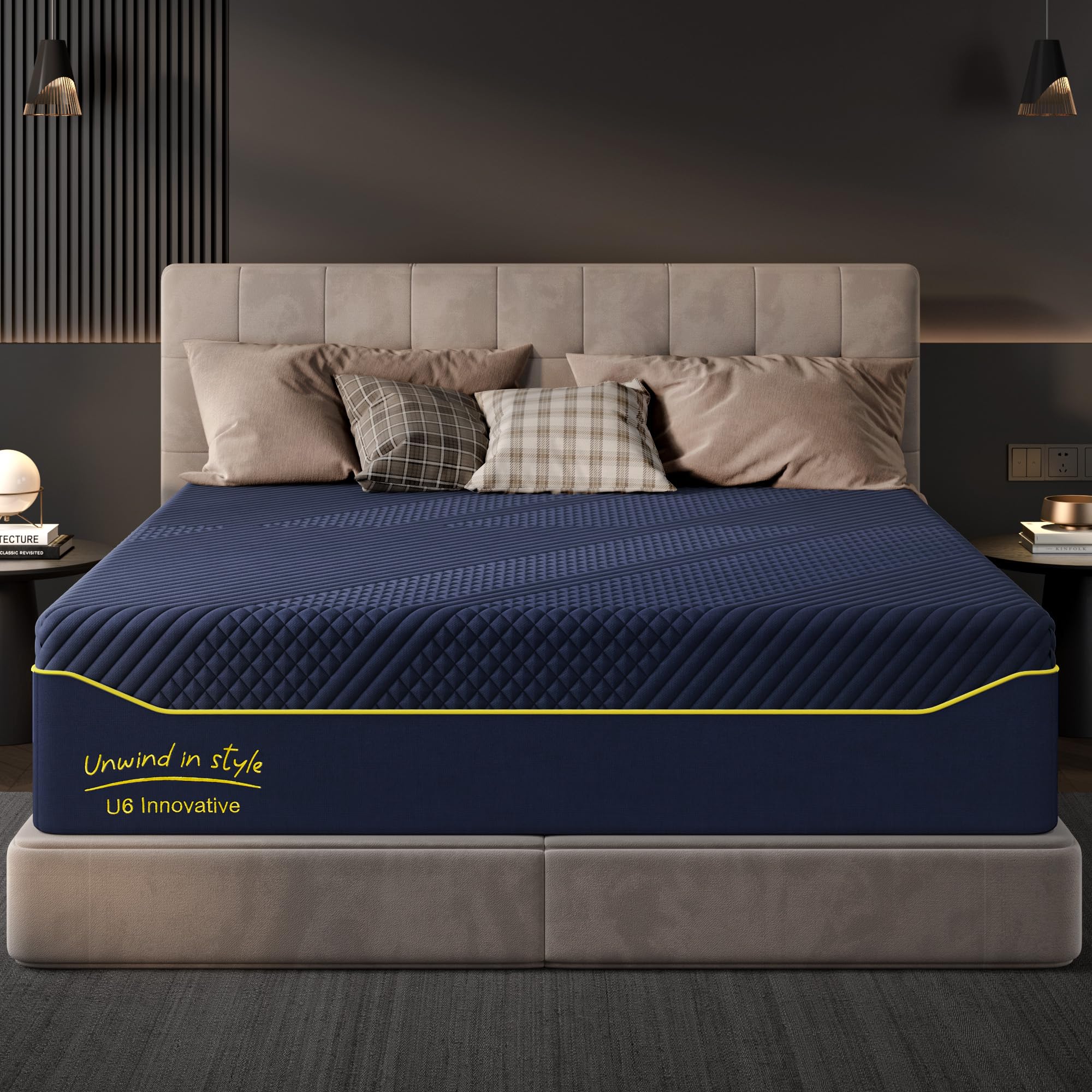 Schow Life 10 Inch Gel-Infused Memory Foam Mattress Queen Size,Medium Soft with Removable Washble Cover Cooling Gel Bed in a Box