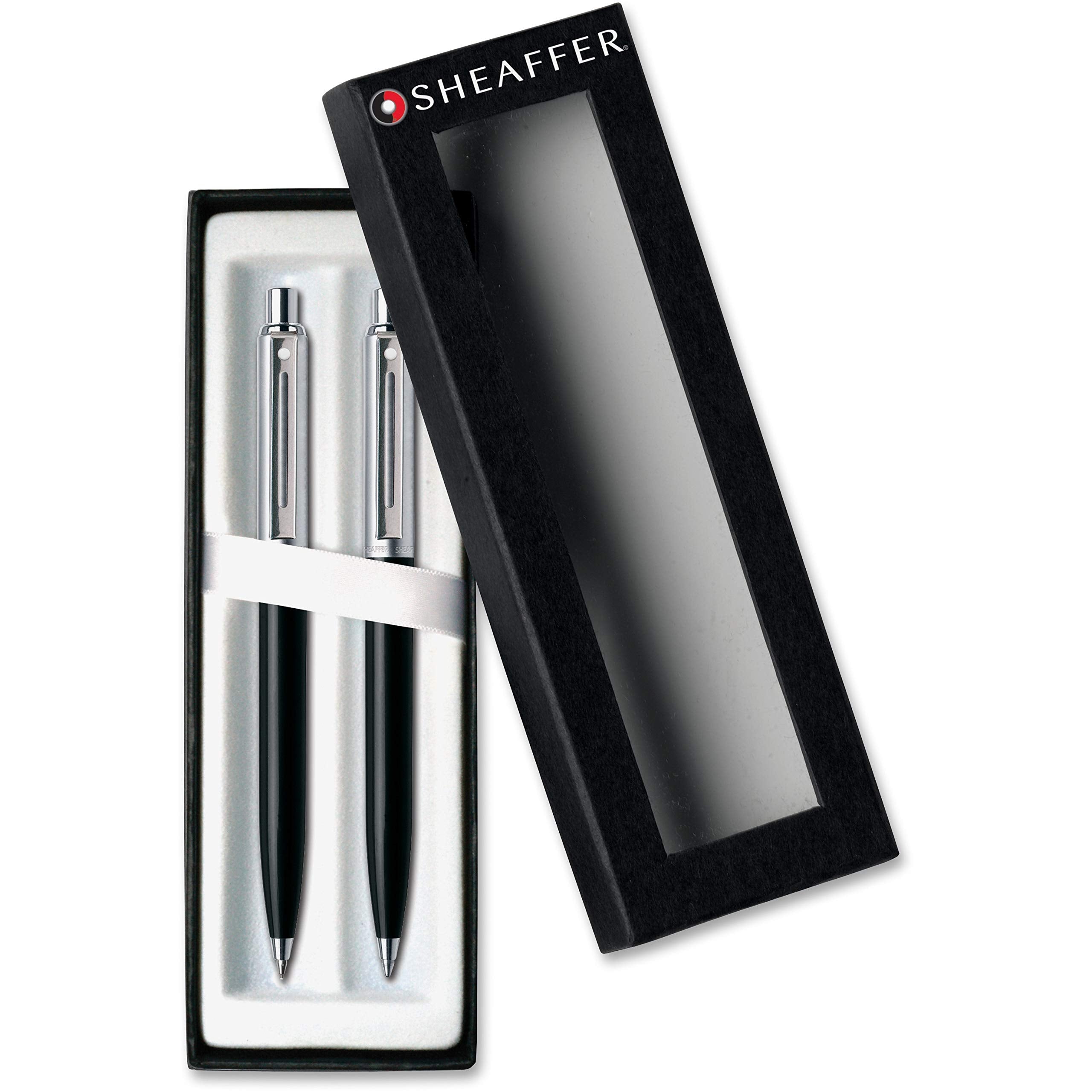 Sheaffer Sentinel Black Ballpoint Pen & 0.7Mm Pencil With Chrome Trim
