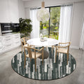 Dalyn Rugs Brisbane Br7 Bold Retro Stiped Midnight 8' X 8'