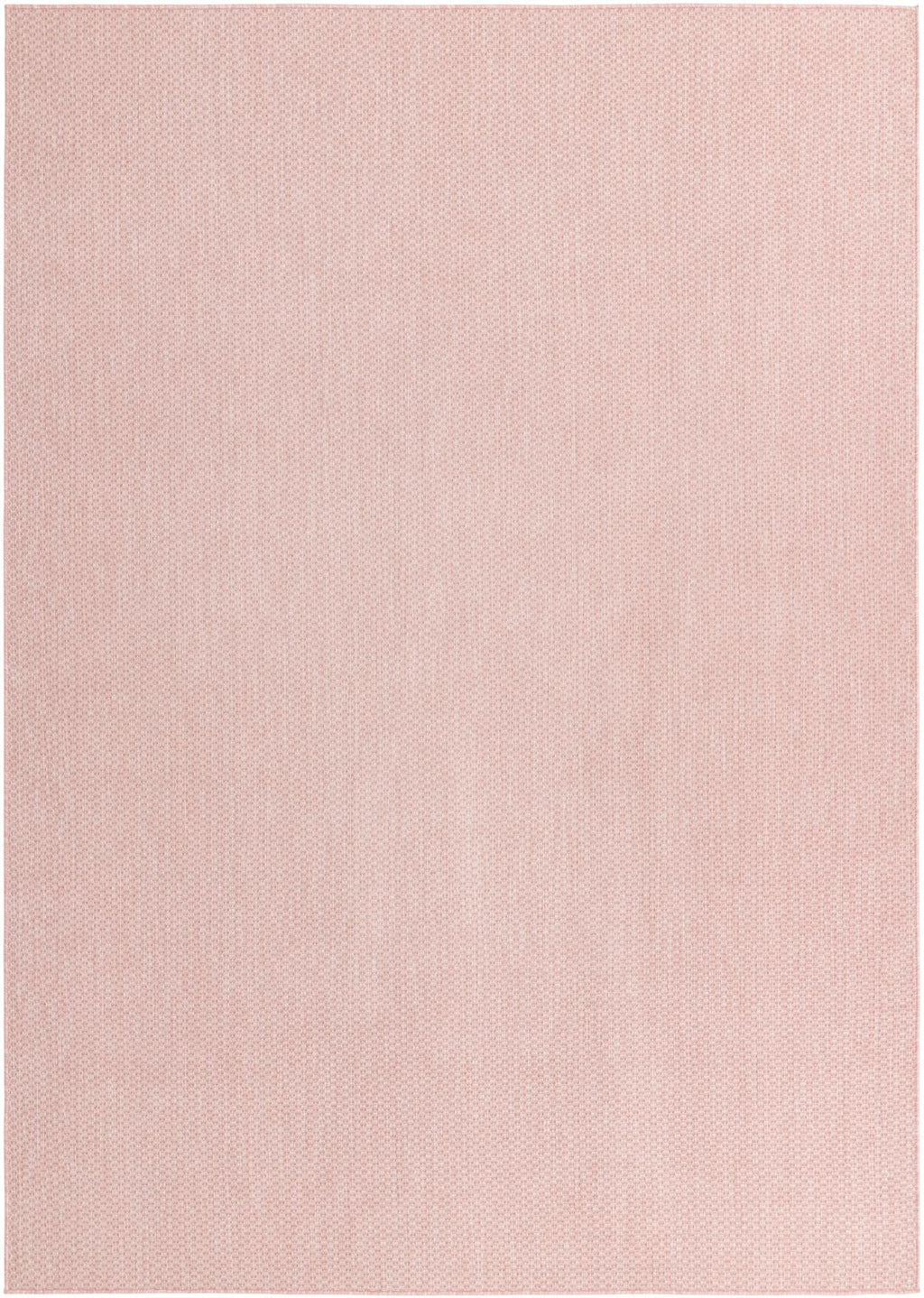 Unique Loom Collection Casual Transitional Solid Heathered Indoor/Outdoor Flatweave Area Rug (7' 10'' X 11' Rectangle, Whisper P