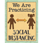 Teacher Created Resources Travel The Map We are Practicing Social Distancing Chart, 17'' x 22''