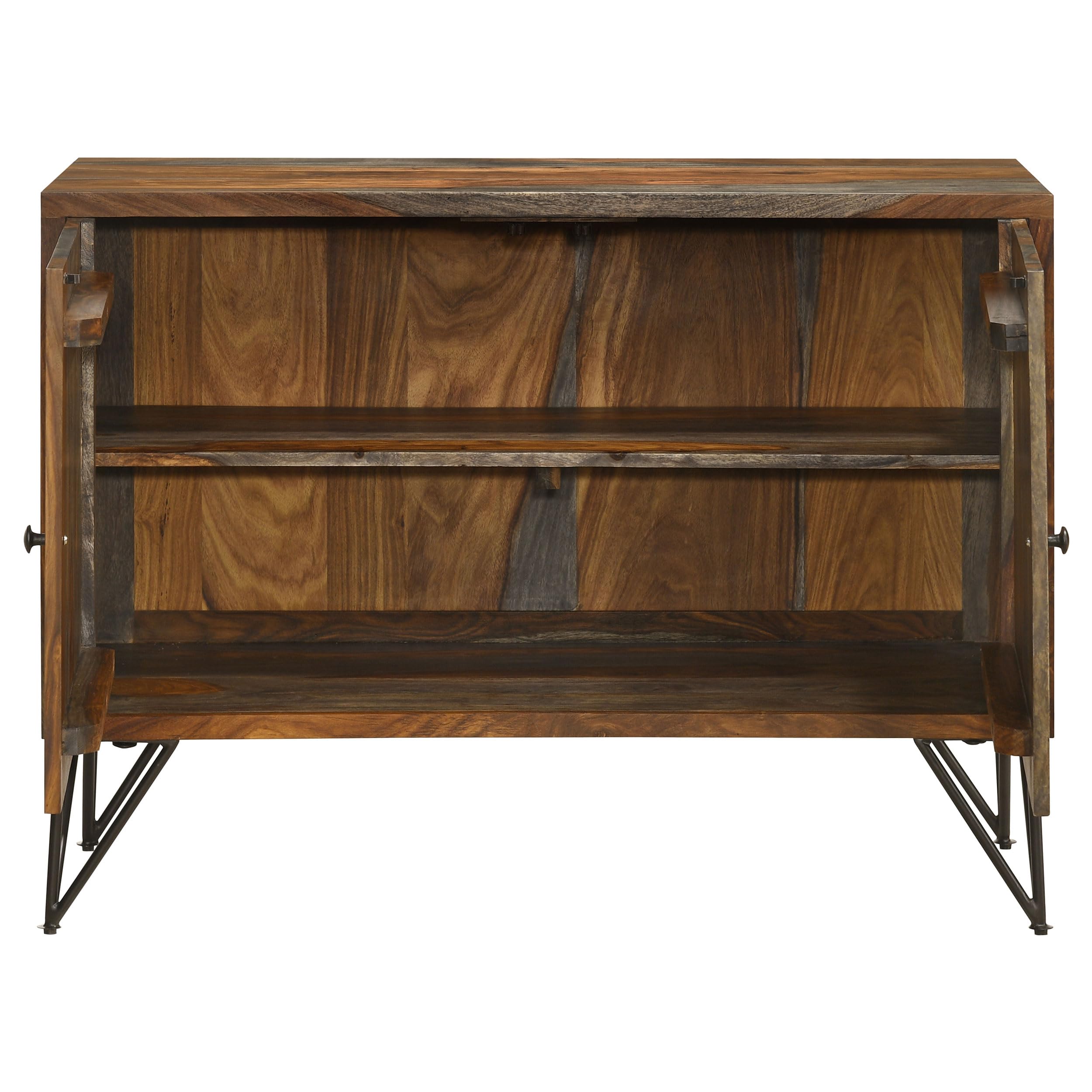 Coaster Home Furnishings Macon 2-Door Accent Cabinet Sheesham Grey